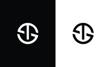 ST Logo Design. Vector Illustration.