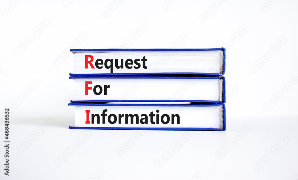 Photo Stock RFI request for information symbol. Concept words RFI ...