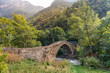 Roman bridge made of stone near Andorra La Vella