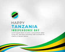Happy Tanzania Independence Day December 9th Celebration Vector Design Illustration. Template For Poster, Banner, Advertising, Greeting Card Or Print Design Element