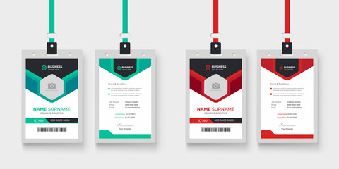 modern and minimalist id card template | creative id card design for your company employee