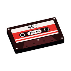 Wall Mural - cassette record icon