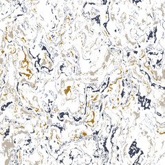 Sticker - White tonal marbled seamless texture. Irregular pale ink blotch paint effect background. Marble tone on tone minimal graphic design wallpaper tile