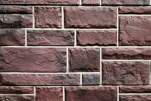 Stone Wall As A Background Or Texture. Masonry As A Cladding Of External Walls
