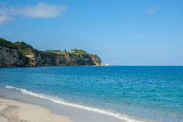 Wall Mural - View of the coast and The Tyrrhenian Sea, Tropea, Calabria, Italy