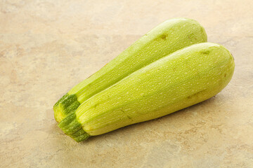 Two Young zucchini for cooking