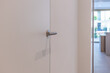 © studio D. Photo - focus sur porte invisible alignée parfaitement avec le mur poignée