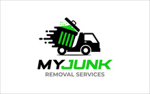 Illustration Vector Graphic Of Junk Removal Solution Services Logo Design Template
