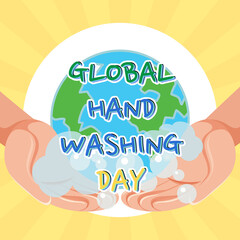 Sticker - Global Hand Washing Day Banner Design