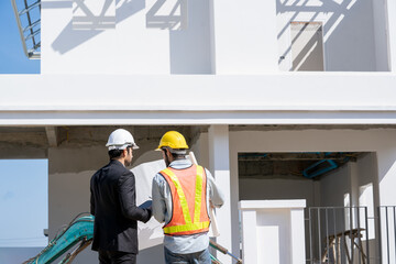Aufkleber - construction workers at work