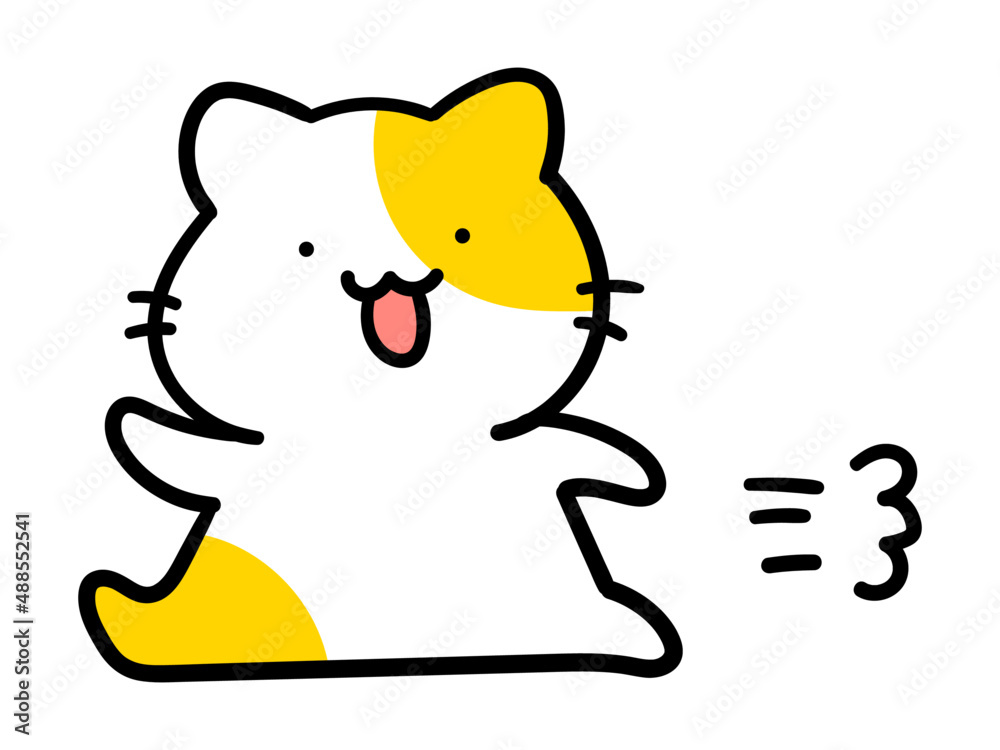 猫の手書きイラストセット イラスト素材 [ 5544891 ] - フォト