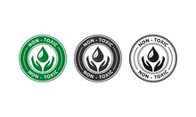 Non Toxic Design Logo Template Illustration