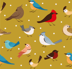 Canvas Print - cute birds animals