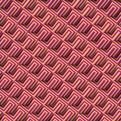 Poster - Group of rectangular shapes with multicolored striped texture. Abstract 3d rendering digital illustration background