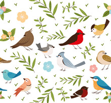 Birds And Floral Style
