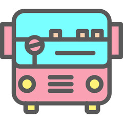 Wall Mural - Bus Alt Icon