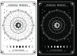 © Юлия Мальцева - Zodiac Wheel, horoscope symbols with Sun and moon. Zodiac circle with twelve signs and constellations. astrology, prediction of the future.