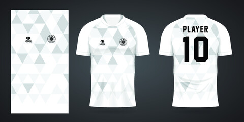 Poster - white sports shirt jersey design template