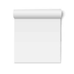Aufkleber - Vector mockup of magazine with folded paperback