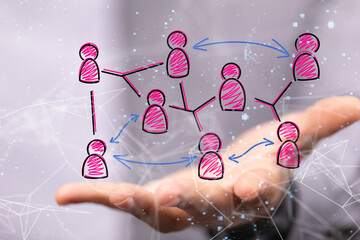 people network structure hr - human resources management and recruitment