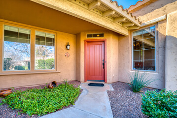 Entrance to a new home