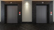 modern elevator design concept 3d rendering.