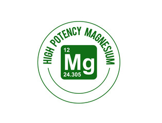 Canvas Print - high potency magnesium icon vector illustration