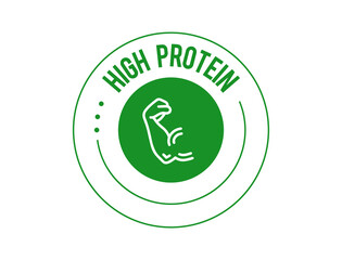 Wall Mural - high protein icon vector illustration 