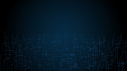 Wall Mural - technology background circuit board hi-tech communication concept innovation abstract background vec