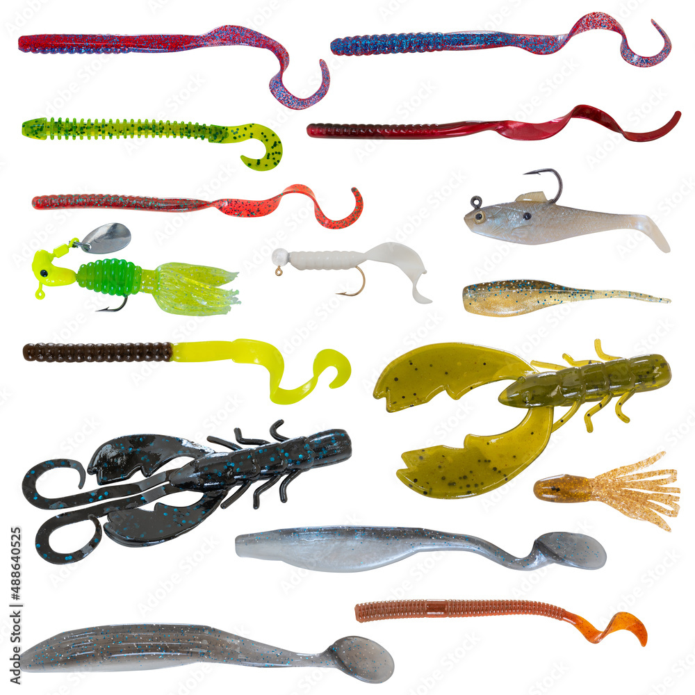 fake worm or lure fishing CustomyLife 150Pcs Worms for Fishing, Bass Soft Maggots Baits Bread Realistic Lure, Plastic False Wax Worm for Freshwater Ice seductive action 100 Pcs Soft Silicone Maggot