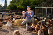 © JENOCHE - male worker in ecological chicken farm