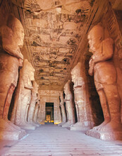 Abu Simbel, A Rock In Nubia, Two Ancient Egyptian Temples, The Time Of Ramses II