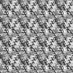Seamless monochrome colored pixel camouflage pattern illustration.