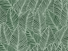 Seamless Abstract Green Pattern With Leaves , Vector Floral Background