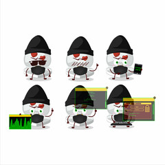 Poster - A Hacker white love ring box character mascot with