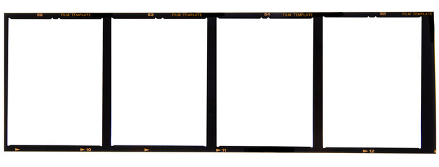 medium format color film frame.with white space.text space.