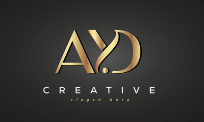 AYD creative luxury logo design	