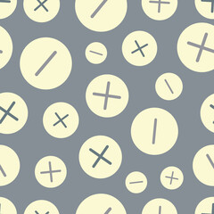 Poster - Calculate symbols vector seamless repeat pattern print background