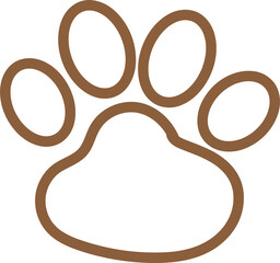 Poster - animal footprint icon sign design