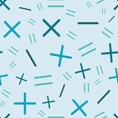 Poster - Calculate symbols vector seamless repeat pattern print background