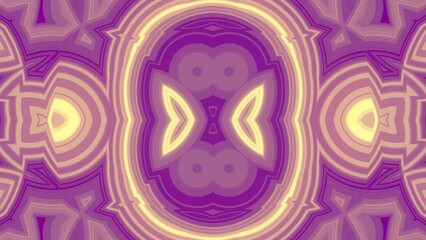 Aufkleber - Trendy pattern of randomly placed neon colored shapes 3d render loop animation
