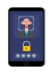 Poster - smartphone password login