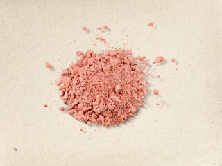 Sticker - Cosmetic blusher smudge texture on background