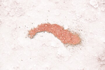 Wall Mural - Cosmetic blusher smudge texture on background