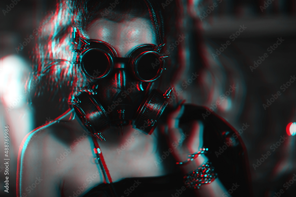 Wallpapers Gas Mask Girl