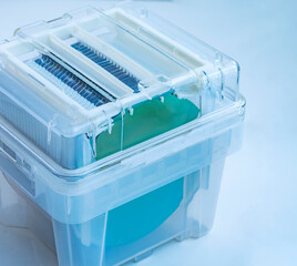 Poster - Silicon Wafers in plastic holder box