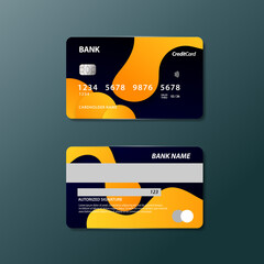 Wall Mural - Isometric 3D realistic credit card design	
