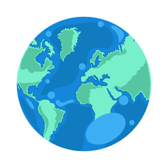Wall Mural - globe map world