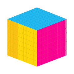 Wall Mural - cube toy 90s icon