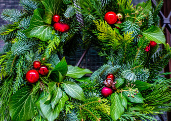 Wall Mural - typical rustic wreath - photo